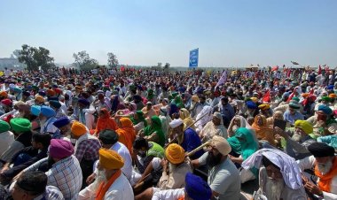 ਕਿਸਾਨਾਂ ਵੱਲੋਂ ਦਿੱਲੀ ਦੇ ਘੇਰਾਬੰਦੀ ਦੇ 100 ਦਿਨ ਪੂਰੇ ਹੋਣ 'ਤੇ ਕੇਐਮਪੀ ਰੋਡ ਜਾਮ ਕੀਤਾ