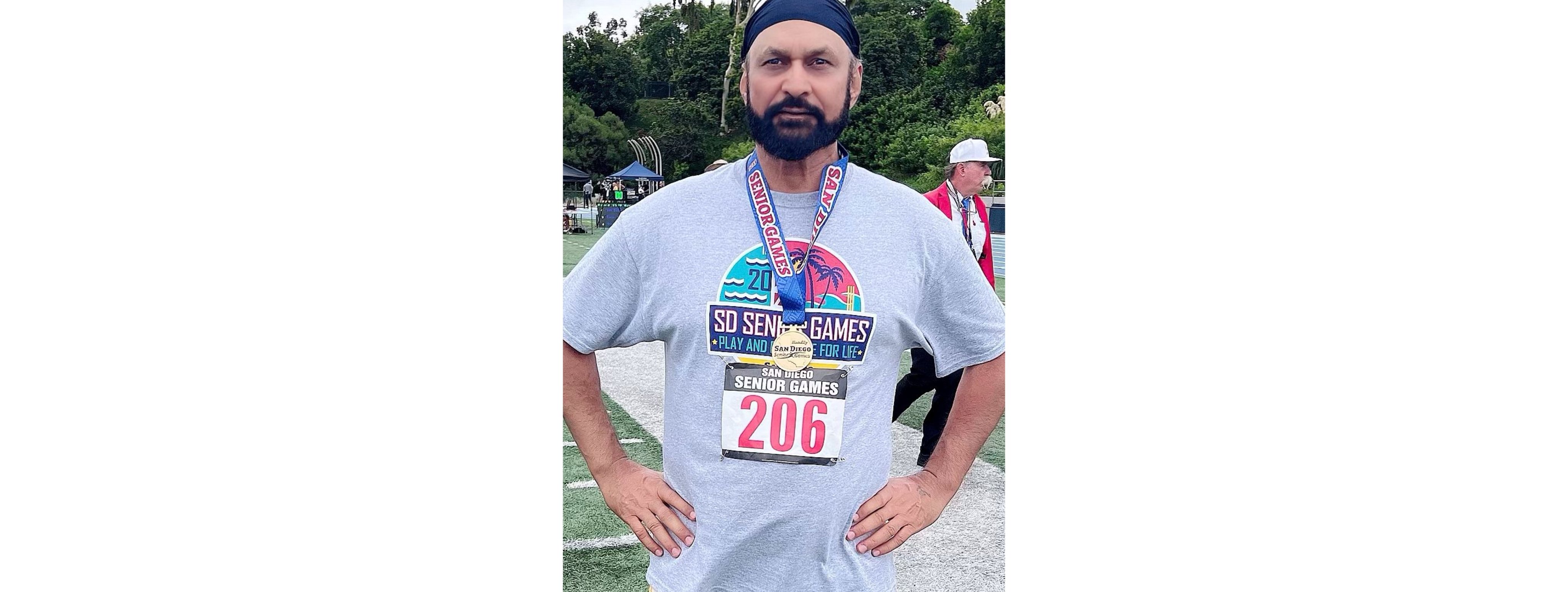 ਗੁਰਬਖਸ਼ ਸਿੰਘ ਸਿੱਧੂ ਨੇ ਸੀਨੀਅਰ ਗੇਮਾਂ ਵਿੱਚ ਜਿੱਤਿਆ ਗੋਲਡ ਮੈਡਲ