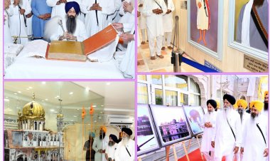 ਜੂਨ 1984 ਦੇ ਘੱਲੂਘਾਰੇ ਸਮੇਂ ਗੋਲੀ ਲੱਗਣ ਨਾਲ ਜ਼ਖ਼ਮੀ ਹੋਏ ਪਾਵਨ ਸਰੂਪ ਨੂੰ ਸੰਗਤ ਦੇ ਦਰਸ਼ਨਾਂ ਲਈ ਕੀਤਾ ਸੁਸ਼ੋਭਿਤ
