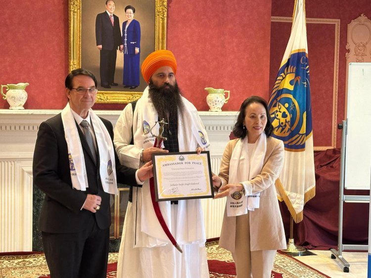 ਬਲਜੀਤ ਸਿੰਘ ਦਾਦੂਵਾਲ ਨੂੰ ਵਾਸ਼ਿੰਗਟਨ, ਡੀ.ਸੀ. ਵਿੱਚ ਯੂਨੀਵਰਸਲ ਪੀਸ ਫੈਡਰੇਸ਼ਨ ਯੂਐਸਏ ਵੱਲੋਂ ਸ਼ਾਂਤੀ ਲਈ ਰਾਜਦੂਤ ਨਿਯੁਕਤ ਕੀਤਾ ਗਿਆ ਹੈ।