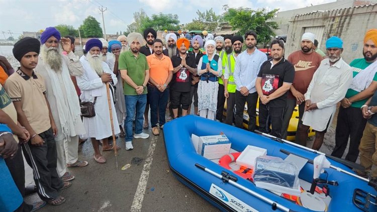 ਹੜ੍ਹ ਪੀੜ੍ਹਤਾਂ ਦੀ ਸਹਾਇਤਾ ਲਈ ਕੁੜੀ  ਦੁਬਈ ਤੋਂ ਖਰੀਦ ਲਿਆਈ ਦੋ ਕਿਸ਼ਤੀਆਂ